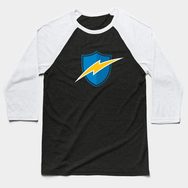 The Shield of Chargers Baseball T-Shirt by Buck Tee